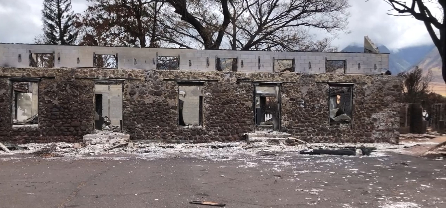 image of Hale Aloha after fire