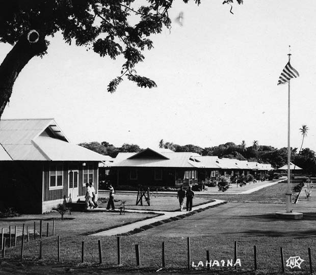 image of Lahaina from the late 1800's